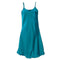 Women Silk Thin Strap Night Gown In Solid Colors-Peacock blue-S-JadeMoghul Inc.