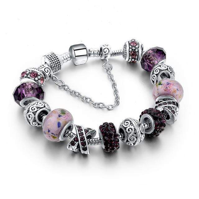 Women Silver Plated Handmade owl and Star Charm Bracelets AExp