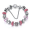 Women Silver Plated Handmade owl and Star Charm Bracelets-Pink-JadeMoghul Inc.