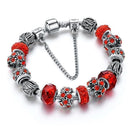 Women Silver Plated Handmade owl and Star Charm Bracelets-Red 1-JadeMoghul Inc.