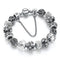 Women Silver Plated Handmade owl and Star Charm Bracelets-White 1-JadeMoghul Inc.