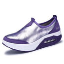 Women Slip On Platform Loafers /Walking Shoes-002 purple-6-JadeMoghul Inc.