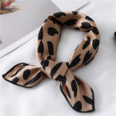 Women Small Satin Silk Scarf Square Print Wrap Foulard Femme Handkerchief Bandana Neck Hair Skinny Tie Scarves Shawls AExp