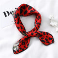 Women Small Satin Silk Scarf Square Print Wrap Foulard Femme Handkerchief Bandana Neck Hair Skinny Tie Scarves Shawls AExp