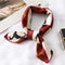 Women Small Satin Silk Scarf Square Print Wrap Foulard Femme Handkerchief Bandana Neck Hair Skinny Tie Scarves Shawls AExp