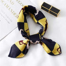 Women Small Satin Silk Scarf Square Print Wrap Foulard Femme Handkerchief Bandana Neck Hair Skinny Tie Scarves Shawls AExp