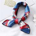 Women Small Satin Silk Scarf Square Print Wrap Foulard Femme Handkerchief Bandana Neck Hair Skinny Tie Scarves Shawls AExp