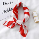 Women Small Satin Silk Scarf Square Print Wrap Foulard Femme Handkerchief Bandana Neck Hair Skinny Tie Scarves Shawls AExp