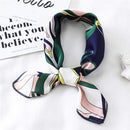 Women Small Satin Silk Scarf Square Print Wrap Foulard Femme Handkerchief Bandana Neck Hair Skinny Tie Scarves Shawls AExp