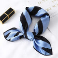 Women Small Satin Silk Scarf Square Print Wrap Foulard Femme Handkerchief Bandana Neck Hair Skinny Tie Scarves Shawls AExp