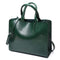 Women Smart Oil wax PU Leather Office Bag With Interior Storage Compartments