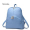 Women Soft Genuine Leather Candy Color Backpack With Adjustable Shoulder Straps-blue-JadeMoghul Inc.