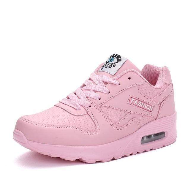 Women Solid Color Lace Up Running Shoes/ Sneakers