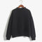 Women Solid Color Pullover Sweatshirt-Black-M-JadeMoghul Inc.