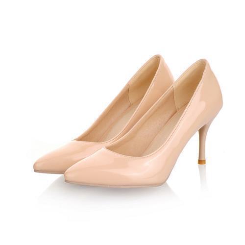 Women Solid Color  Stiletto Pumps  With 3 Inch Heels