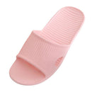 Women's Slippers -  Stripe Flat Bath Slippers