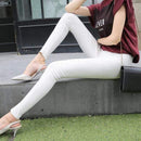 Women Striped Cotton Ankle Length Stretch Pants AExp