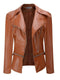 Women Stylish PU Leather Jacket