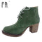 Women Suede Ankle Length Winter Boots With Fur Lining