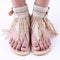 Women Summer Beach Sandals With Tassel Detailing-Beige White-5-JadeMoghul Inc.