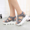 Women Summer Platform Wedges With Ankle Strap Velcro Closure-Y48W Black-5-JadeMoghul Inc.