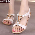 Women Summer Slip On Sandals With Beads/ Crystal / Braid Detailing