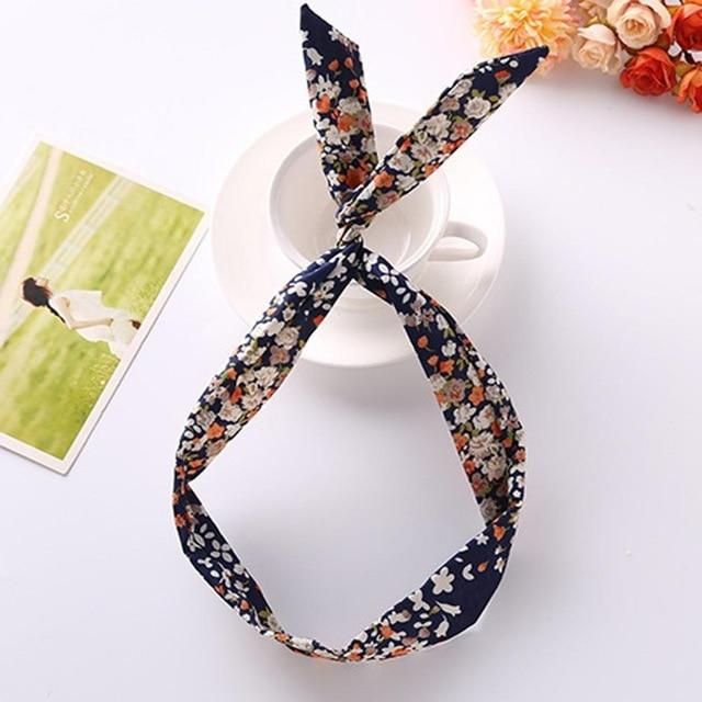 Women Sweet Hair Bands Print Headbands Retro Hair Accessories Cross Turban Bandage Bandanas Hairband Headwrap Summer Headwear JadeMoghul Inc. 