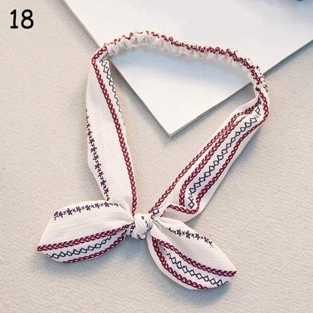 Women Sweet Hair Bands Print Headbands Retro Hair Accessories Cross Turban Bandage Bandanas Hairband Headwrap Summer Headwear JadeMoghul Inc. 