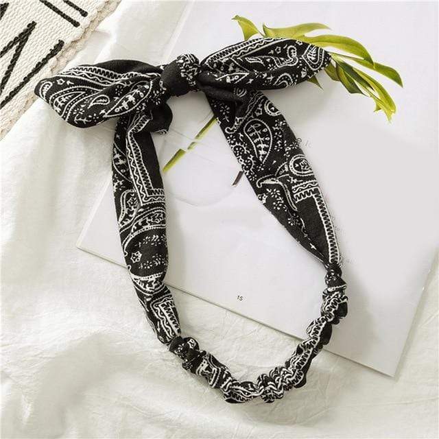 Women Sweet Hair Bands Print Headbands Retro Hair Accessories Cross Turban Bandage Bandanas Hairband Headwrap Summer Headwear JadeMoghul Inc. 