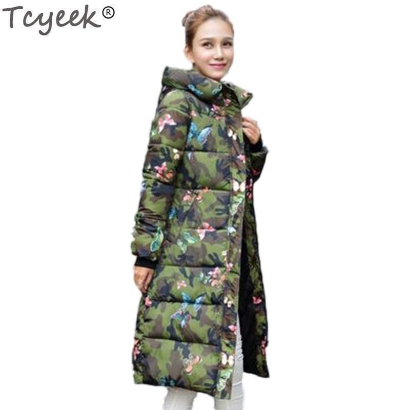 Women Thick and Warm Printed Puffer Jacket-color 9-XXXL-JadeMoghul Inc.