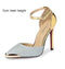 Women Thin High Heels Pumps / Glittery Gold Pointed Toe Shoes-silver 11cm heel-5-JadeMoghul Inc.