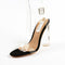 Women Transparent Jelly Stiletto Heels-Black-5-JadeMoghul Inc.