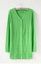 Women Tunic Length Cardigan Sweater-Grass green-One Size-JadeMoghul Inc.
