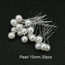 Women U-shaped Pin Metal Barrette Clip Hairpins Simulated Pearl Bridal Tiara Hair Accessories Wedding Hairstyle Design Tools AExp