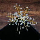 Women U-shaped Pin Metal Barrette Clip Hairpins Simulated Pearl Bridal Tiara Hair Accessories Wedding Hairstyle Design Tools AExp