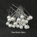 Women U-shaped Pin Metal Barrette Clip Hairpins Simulated Pearl Bridal Tiara Hair Accessories Wedding Hairstyle Design Tools AExp