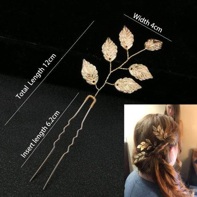 Women U-shaped Pin Metal Barrette Clip Hairpins Simulated Pearl Bridal Tiara Hair Accessories Wedding Hairstyle Design Tools AExp