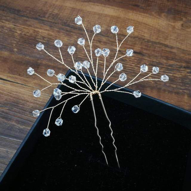 Women U-shaped Pin Metal Barrette Clip Hairpins Simulated Pearl Bridal Tiara Hair Accessories Wedding Hairstyle Design Tools JadeMoghul Inc. 