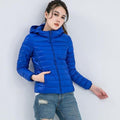Women Ultra Light Down Filled Puffer Jacket-Bright blue-S-JadeMoghul Inc.