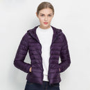 Women Ultra Light Down Filled Puffer Jacket-Purple-S-JadeMoghul Inc.