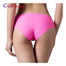 Women Ultra-thin Seamless Solid Color Panties-apricot-L-JadeMoghul Inc.