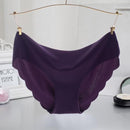 Women Ultra-thin Seamless Solid Color Panties-deep purple-S-JadeMoghul Inc.