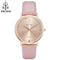 Women Ultra Thin Stainless Steel Quartz Wrist Watch-PINK ROSE-JadeMoghul Inc.