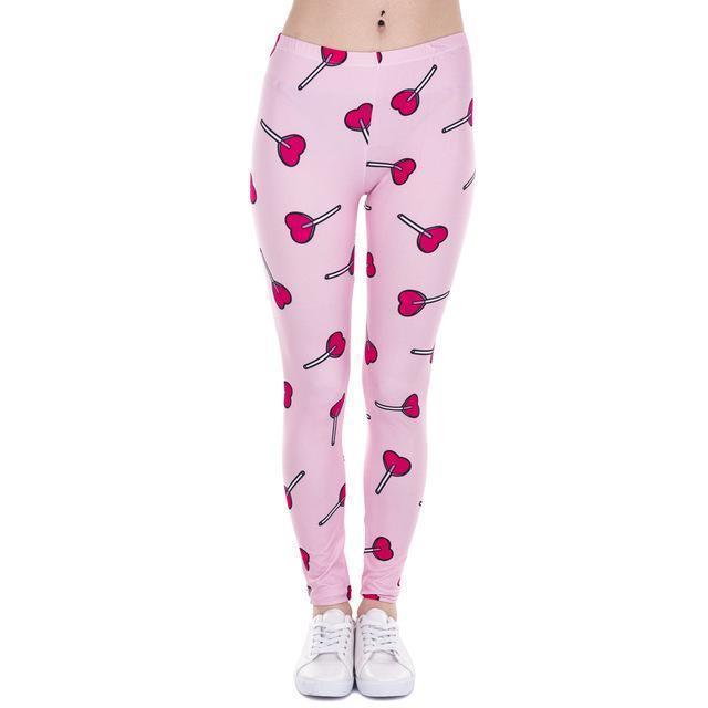 Women Unicorn/ Lollipop/Funky Print Legging Tights-lga43857-One Size-JadeMoghul Inc.