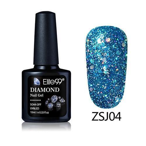 Women UV Diamond Glitter Gel Nail Polish Lacquer-ZSJ04-JadeMoghul Inc.