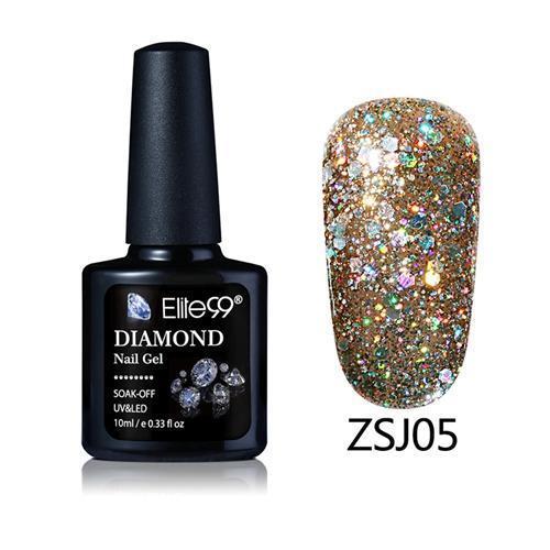 Women UV Diamond Glitter Gel Nail Polish Lacquer-ZSJ05-JadeMoghul Inc.