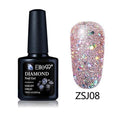 Women UV Diamond Glitter Gel Nail Polish Lacquer-ZSJ08-JadeMoghul Inc.