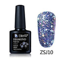 Women UV Diamond Glitter Gel Nail Polish Lacquer-ZSJ10-JadeMoghul Inc.