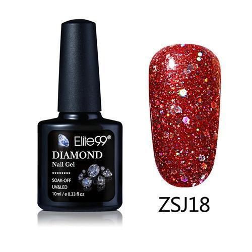 Women UV Diamond Glitter Gel Nail Polish Lacquer-ZSJ18-JadeMoghul Inc.