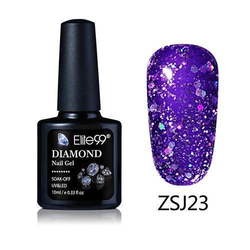 Women UV Diamond Glitter Gel Nail Polish Lacquer-ZSJ23-JadeMoghul Inc.